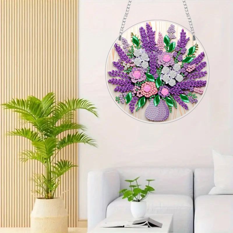 DIY Diamond Painting Pendant|Flower