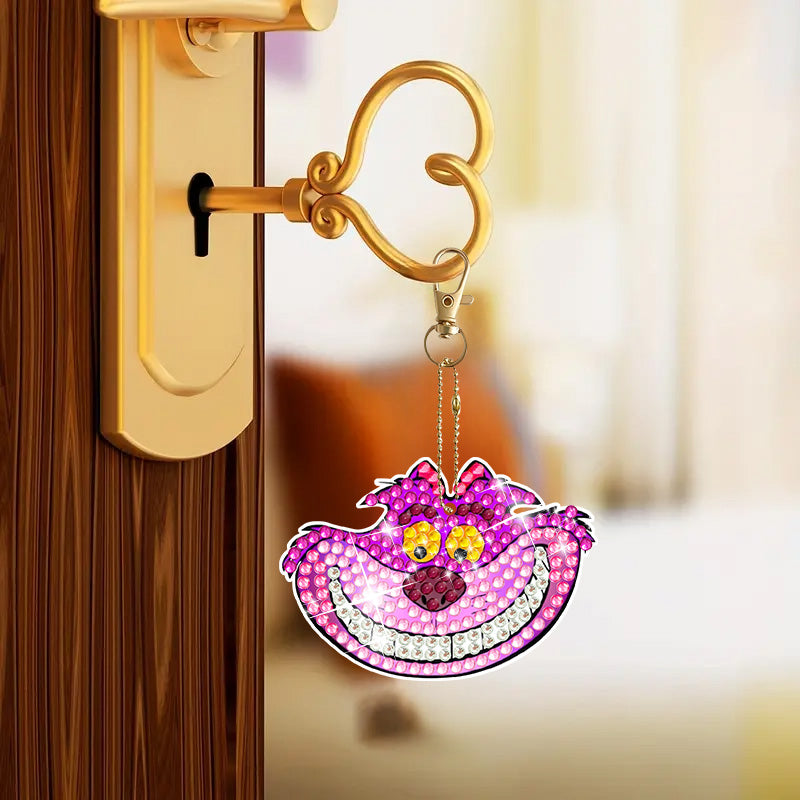 6pcs DIY Diamond Painting Keychain | Cartoon (Single Side)