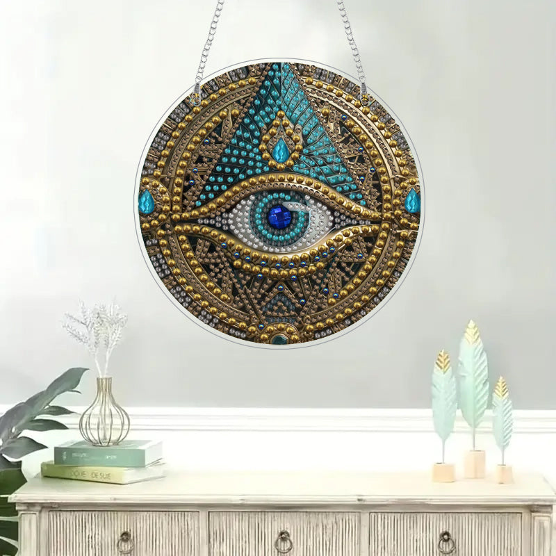 DIY Diamond Painting Pendant|Eye