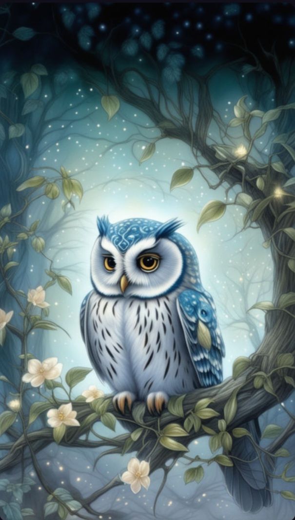 Luxury AB Velvet Diamond Painting Kit -Owl