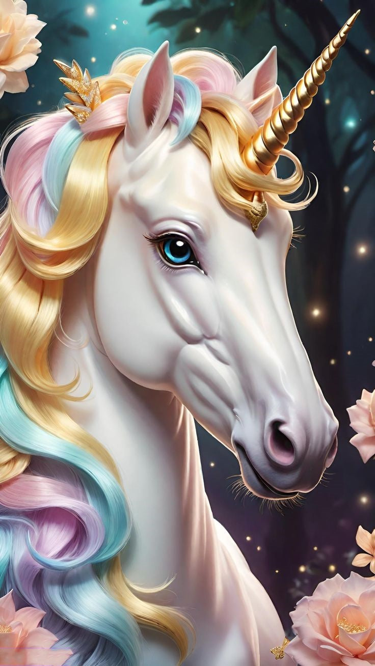 Luxury AB Velvet Diamond Painting Kit -Unicorn