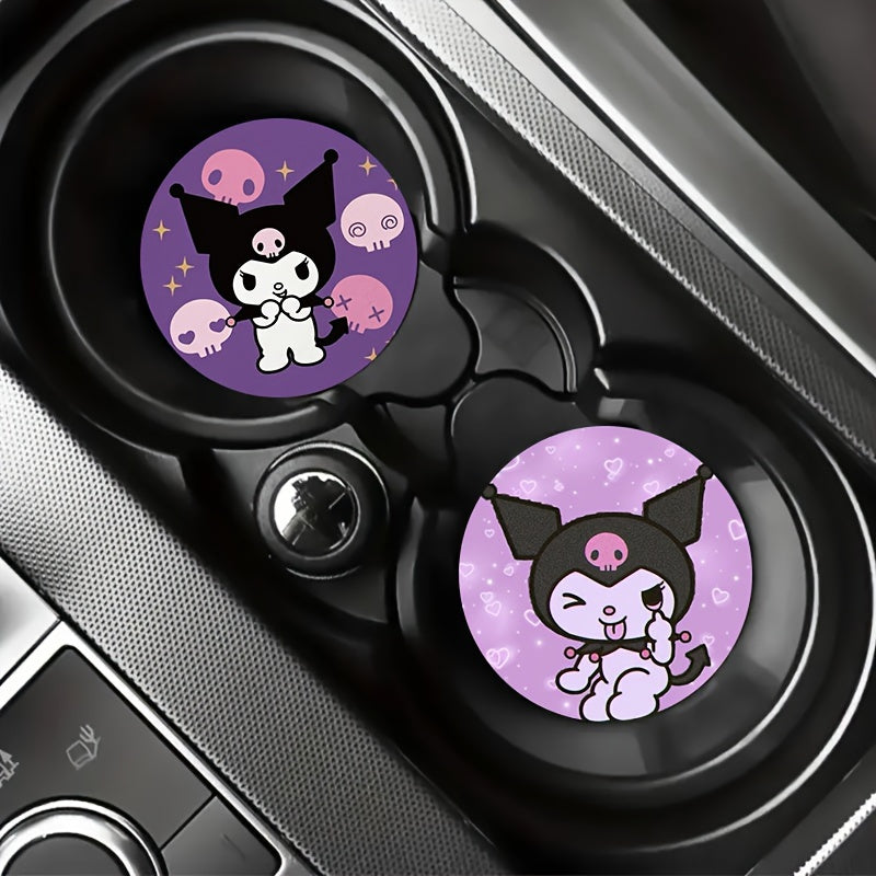 2pc Car Cup Holder Coaster | Cartoon（No diamonds）