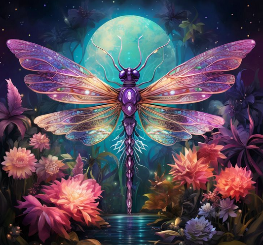 Luxury AB Velvet Diamond Painting Kit -Dragonfly