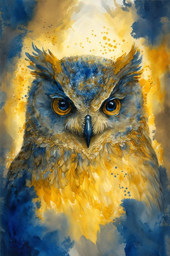 Luxury AB Velvet Diamond Painting Kit -Owl