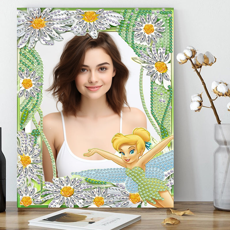 Diamond Painting Special Shape Floral Photo Frame -20*15