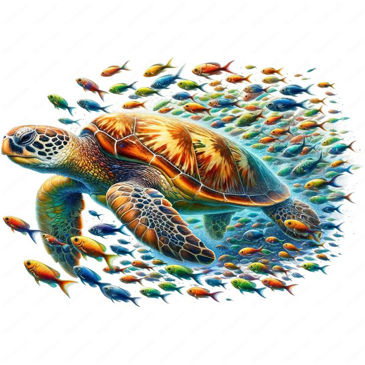 Luxury AB Velvet Diamond Painting Kit -Sea turtle