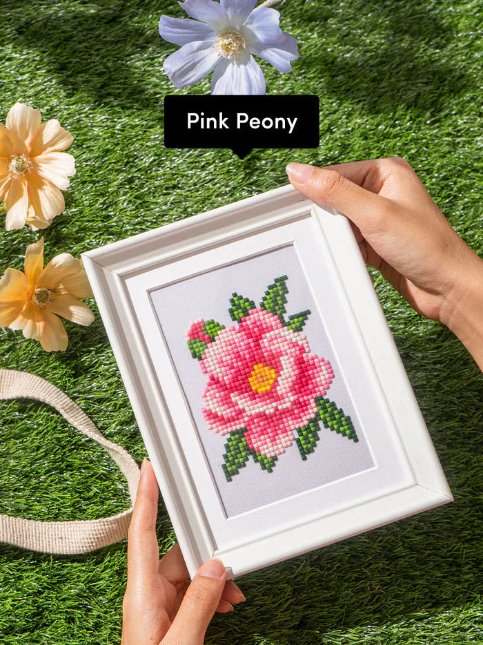 12pcs Mini Square Diamond Painting - Flower