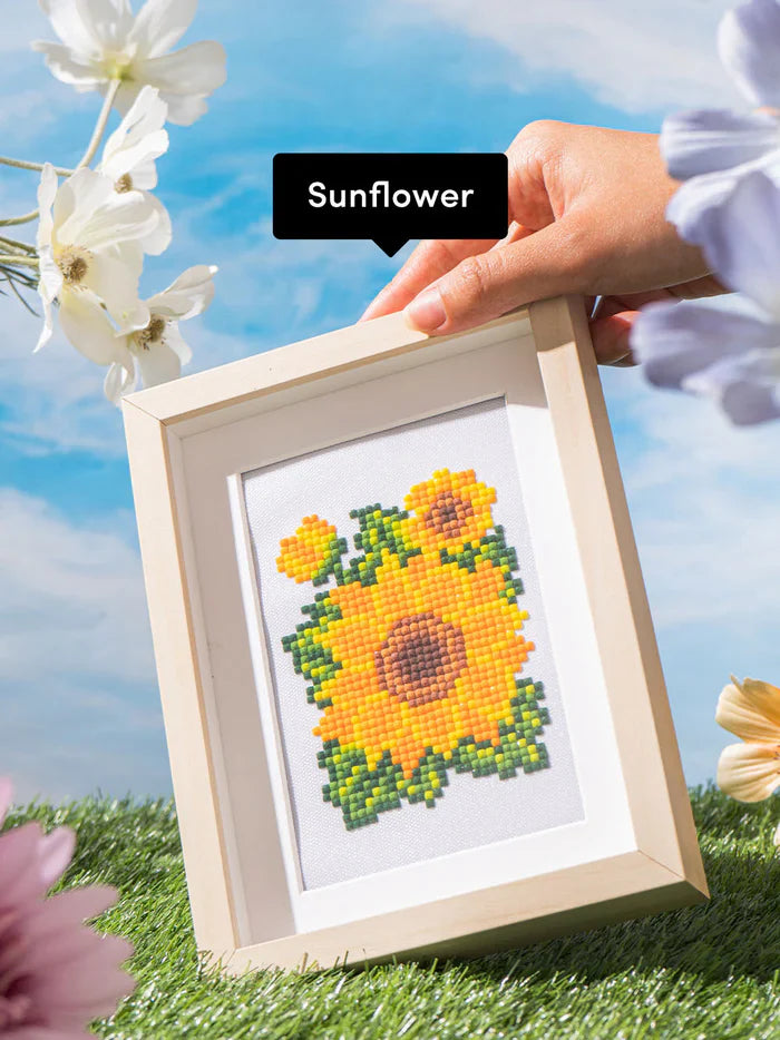 12pcs Mini Square Diamond Painting - Flower