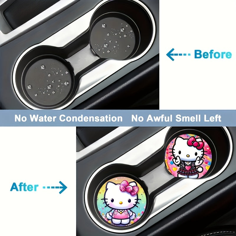 2pc Car Cup Holder Coaster | Cartoon（No diamonds）