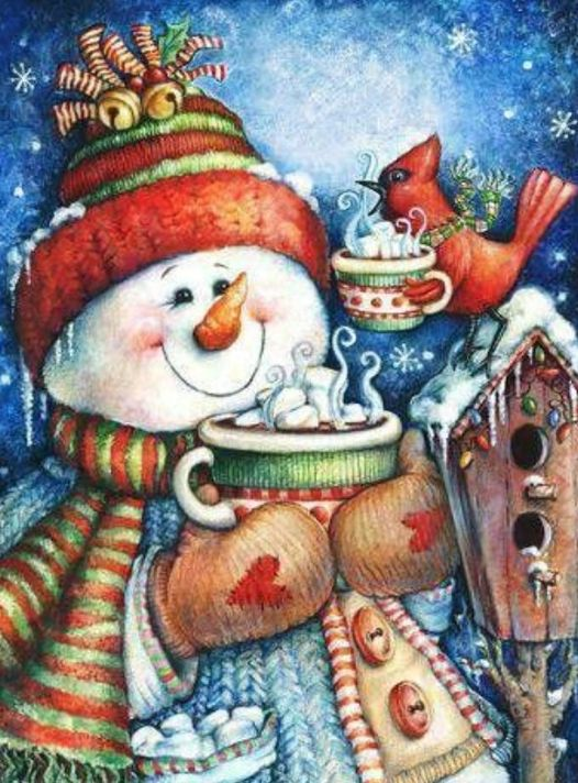 Luxury AB Velvet Diamond Painting Kit -Christmas Snowman