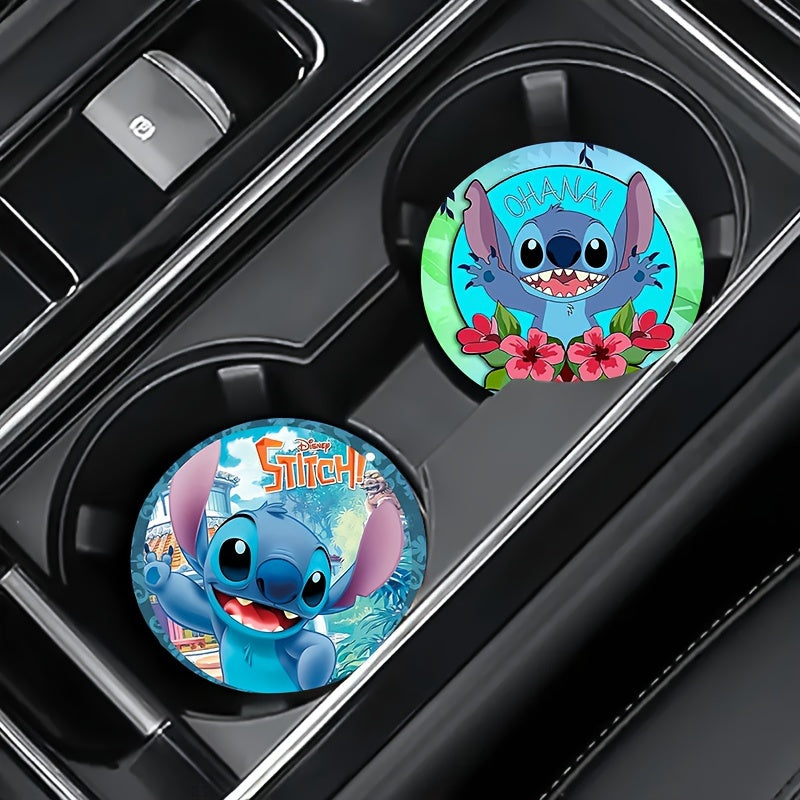 2pc Car Cup Holder Coaster | Cartoon（No diamonds）