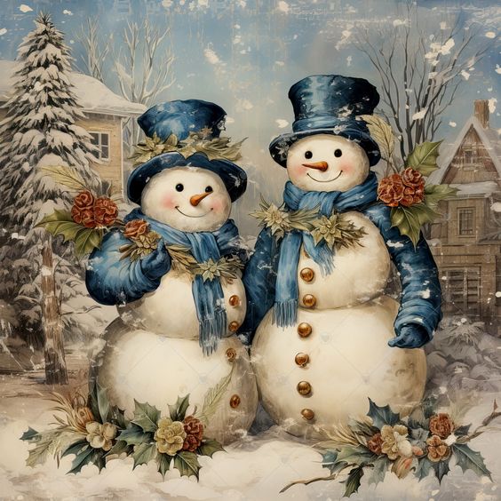 Luxury AB Velvet Diamond Painting Kit -Snowman