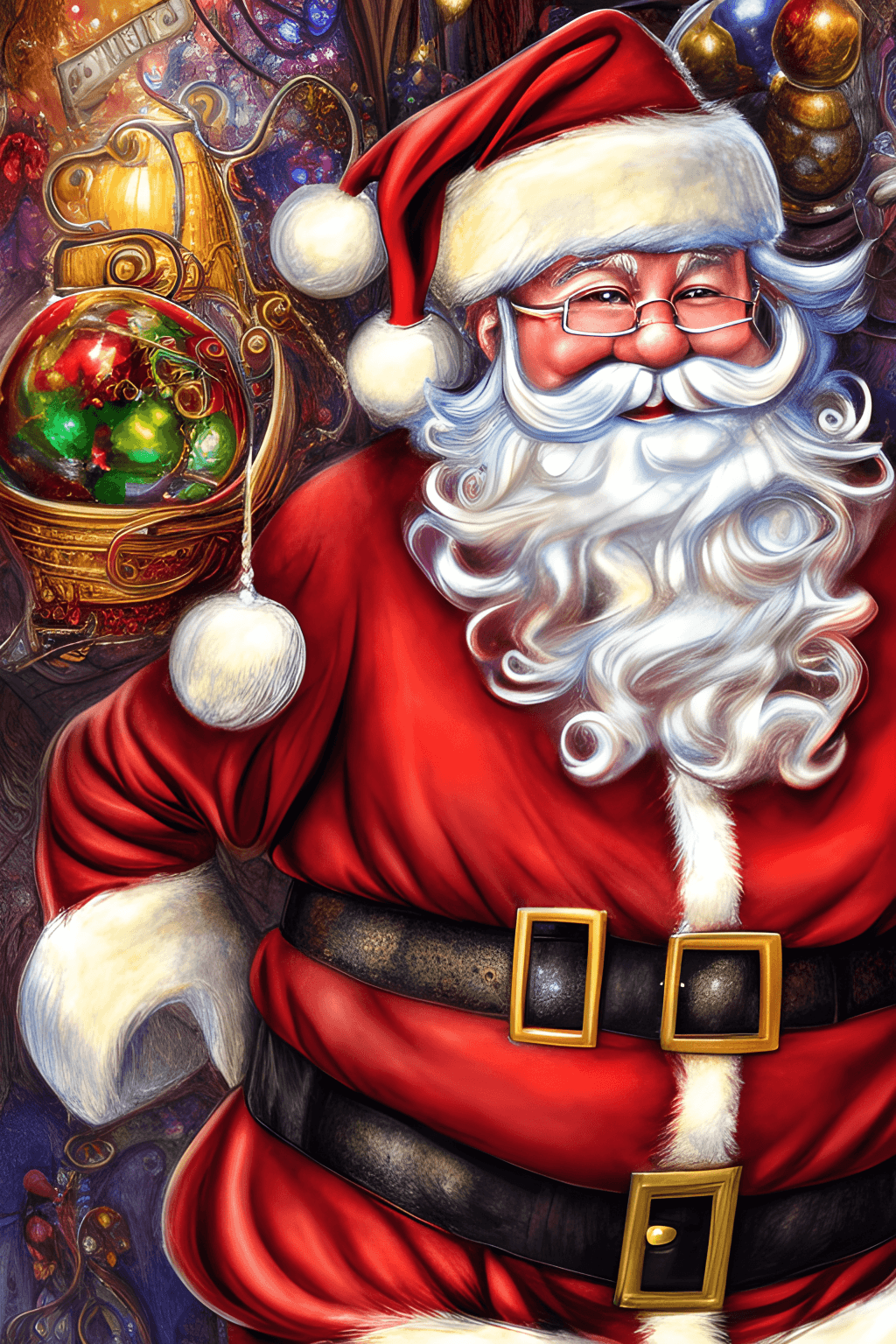 Luxury AB Velvet Diamond Painting Kit -Santa Claus