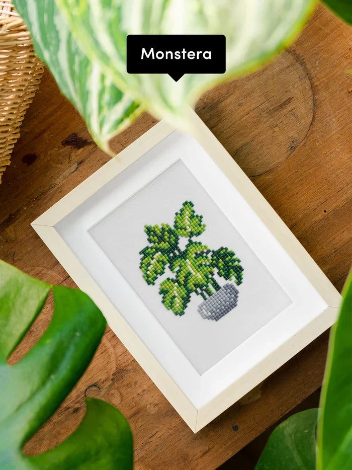 12pcs Mini Square Diamond Painting - Plants