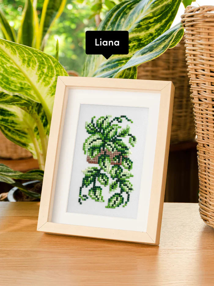 12pcs Mini Square Diamond Painting - Plants