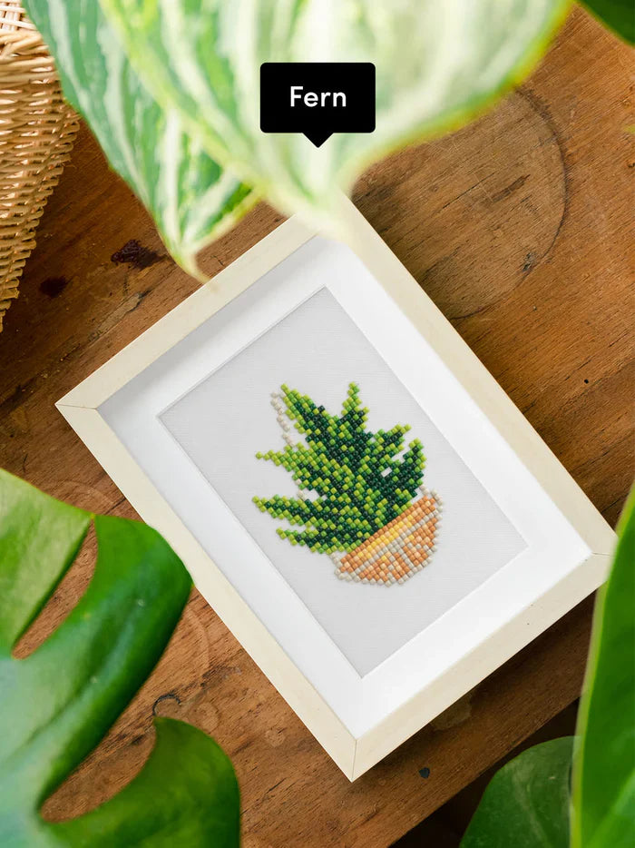 12pcs Mini Square Diamond Painting - Plants