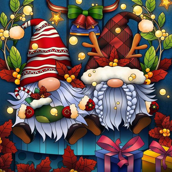 Luxury AB Velvet Diamond Painting Kit -Christmas Dwarf