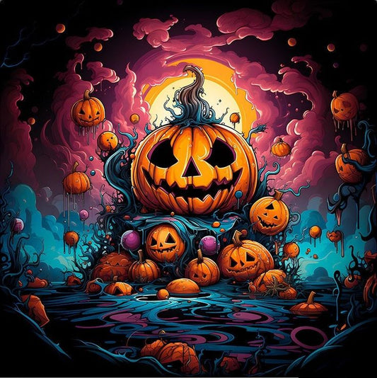 Luxury AB Velvet Diamond Painting Kit -Halloween