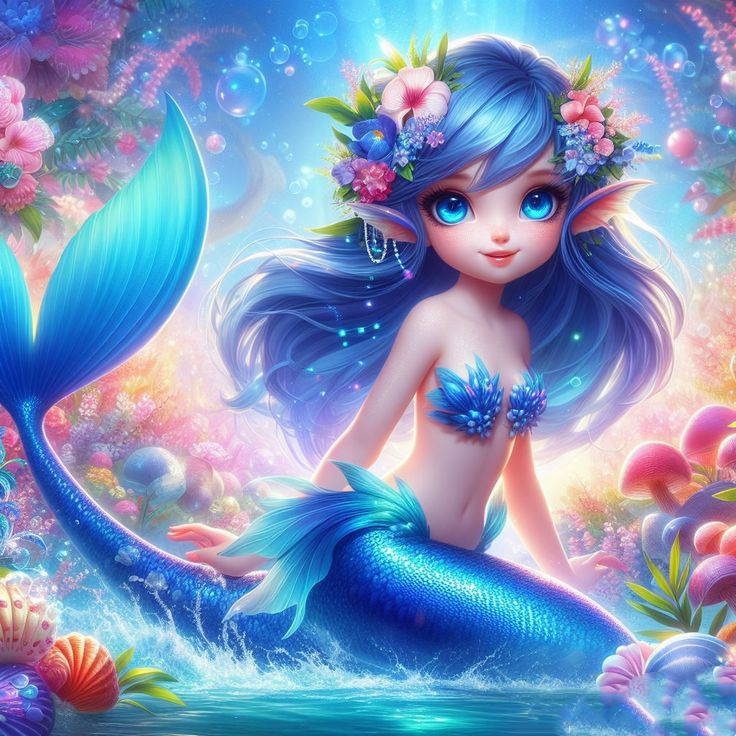 Luxury AB Velvet Diamond Painting Kit -Mermaid