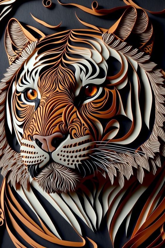 Luxury AB Velvet Diamond Painting Kit -  Tiger