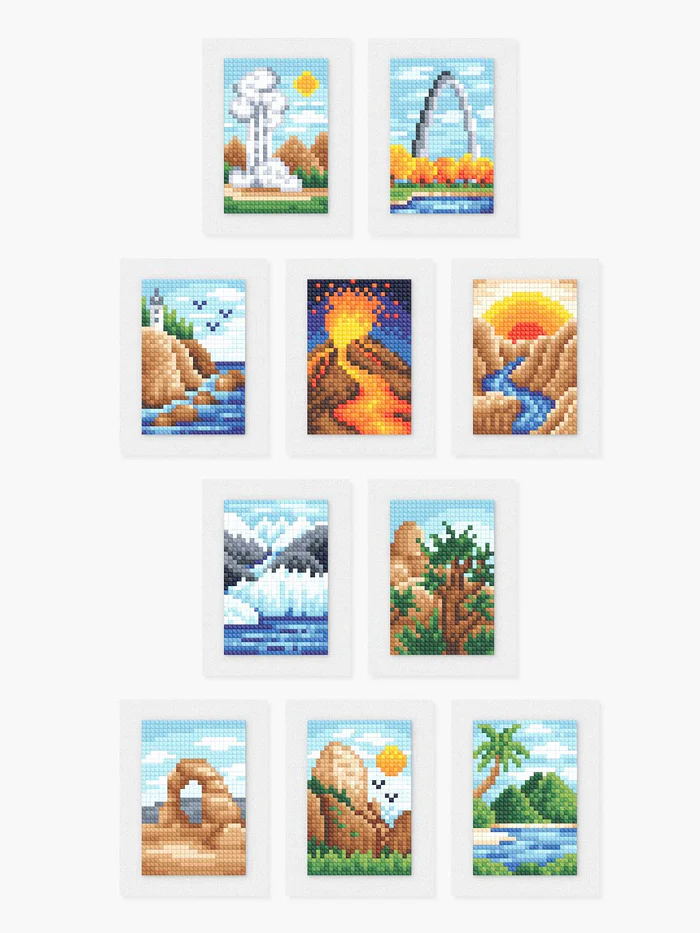 10pcs Mini Square Diamond Painting - National Parks