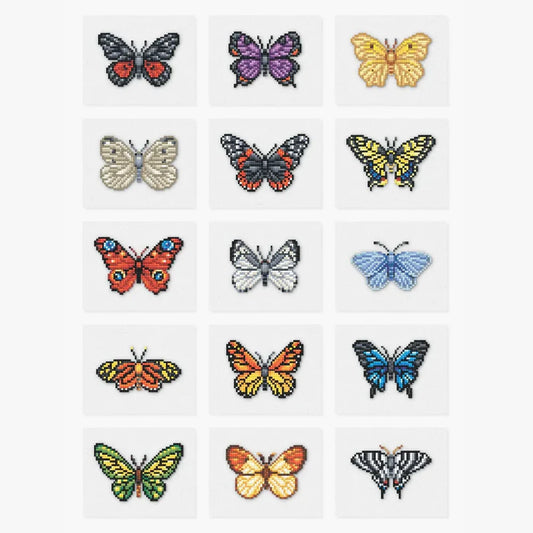 15pcs Mini Square Diamond Painting - Butterfly