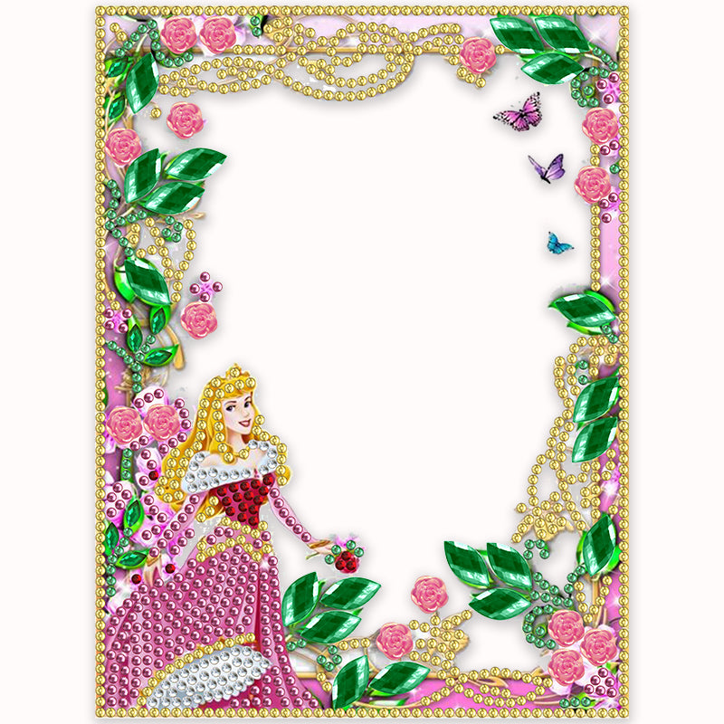 Diamond Painting Special Shape Floral Photo Frame -20*15