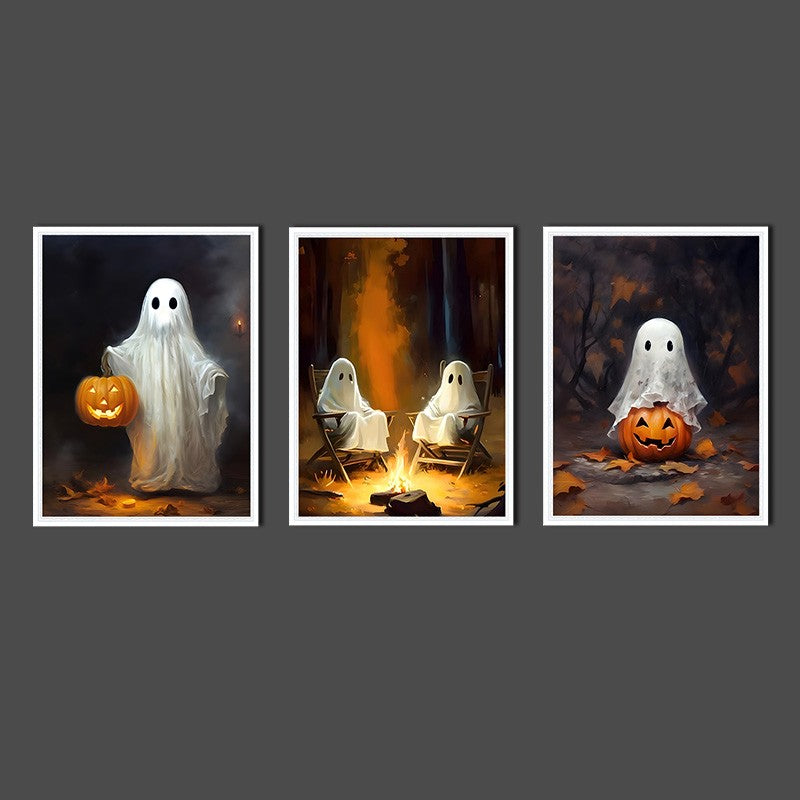 Canvas painting 3 piece set -Halloween（30x40cm ）