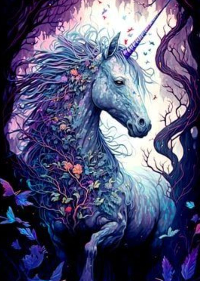 Luxury AB Velvet Diamond Painting Kit -Unicorn