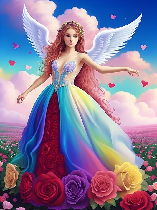 Diamond Painting -  Rose angel