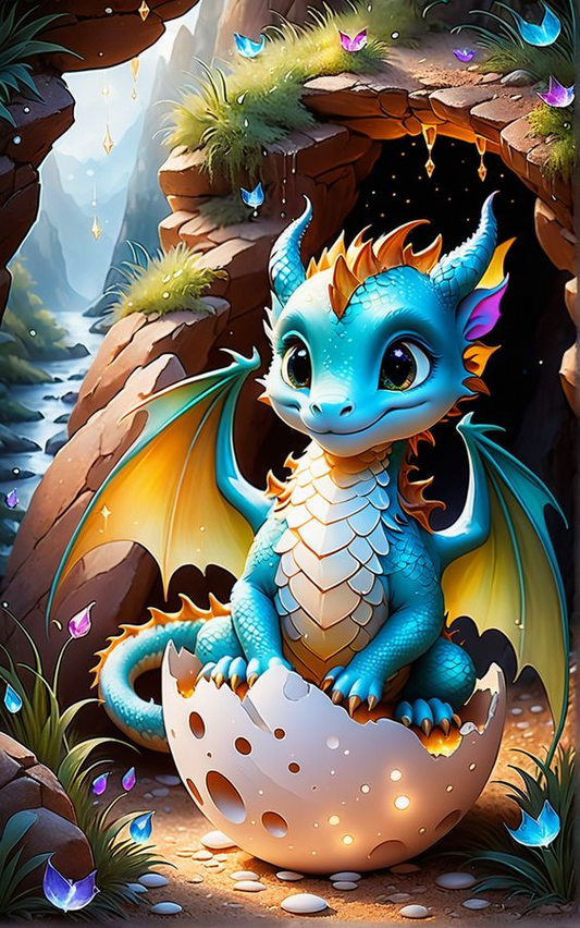 Luxury AB Velvet Diamond Painting Kit -Dragon