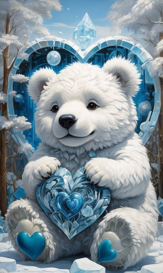 Luxury AB Velvet Diamond Painting Kit -Bear