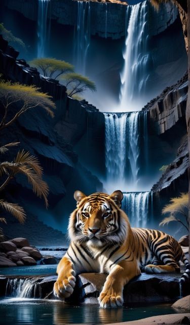 Luxury AB Velvet Diamond Painting Kit -Tiger