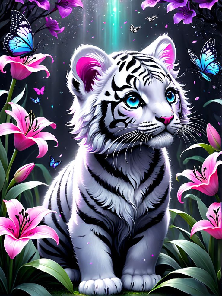 Free AB Diamond Painting | Tiger