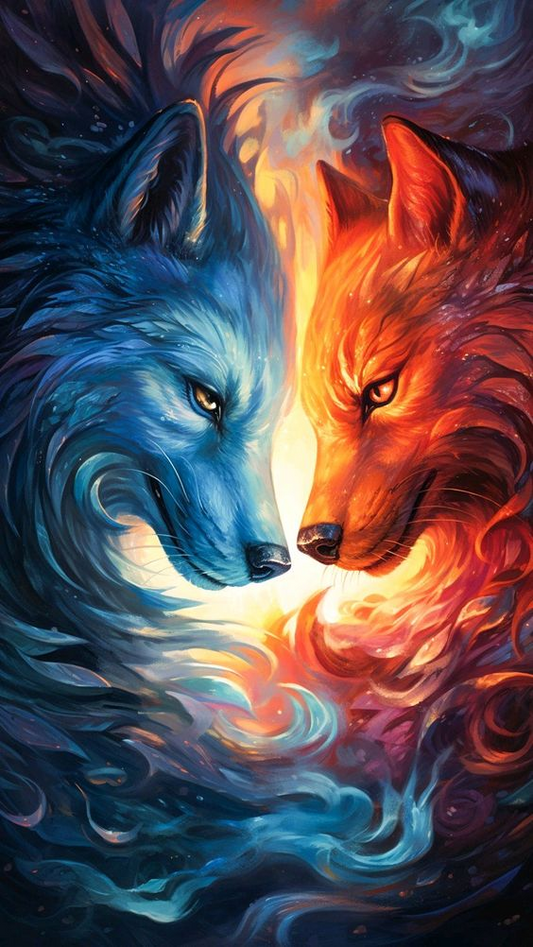 Free AB Diamond Painting | Wolf