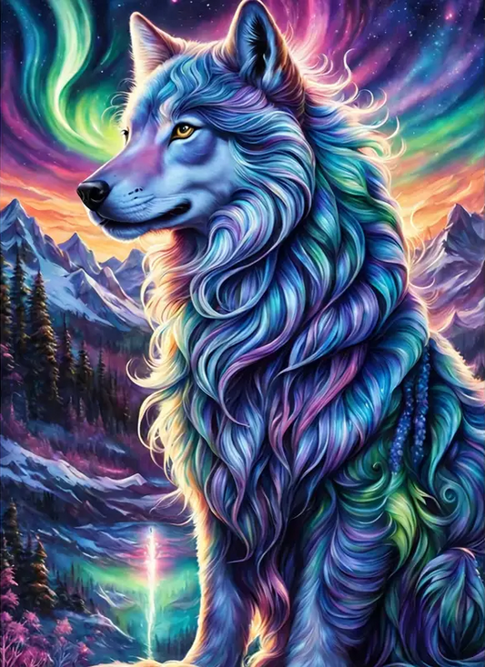 Free AB  Diamond Painting  |wolf