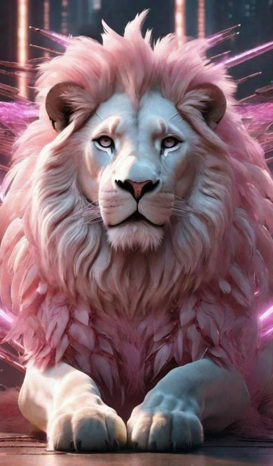 Free AB  Diamond Painting  |lion