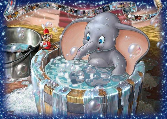 Luxury AB Velvet Diamond Painting Kit -Little Elephant