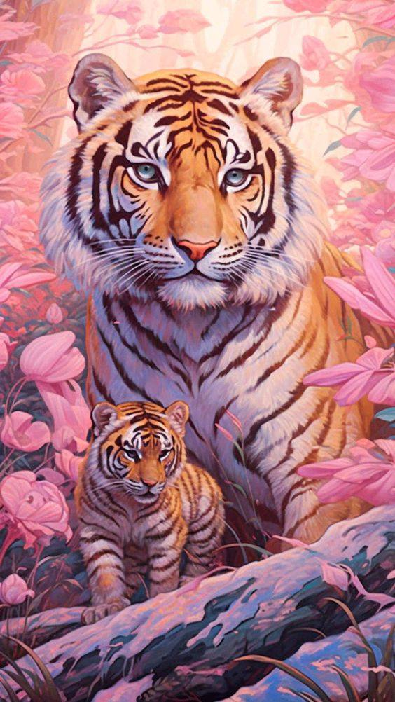 AB Velvet Diamond Painting -  Tiger