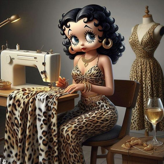 Luxury AB Velvet Diamond Painting Kit -Betty boop