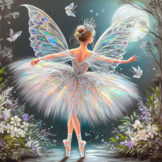 Luxury AB Velvet Diamond Painting Kit -Butterfly Fairy