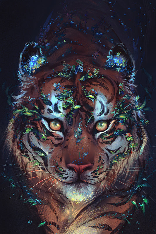 Luxury AB Velvet Diamond Painting Kit -Tiger