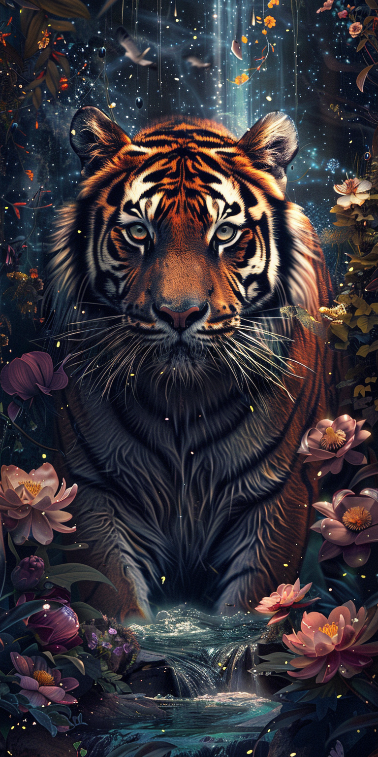 Luxury AB Velvet Diamond Painting Kit -Tiger