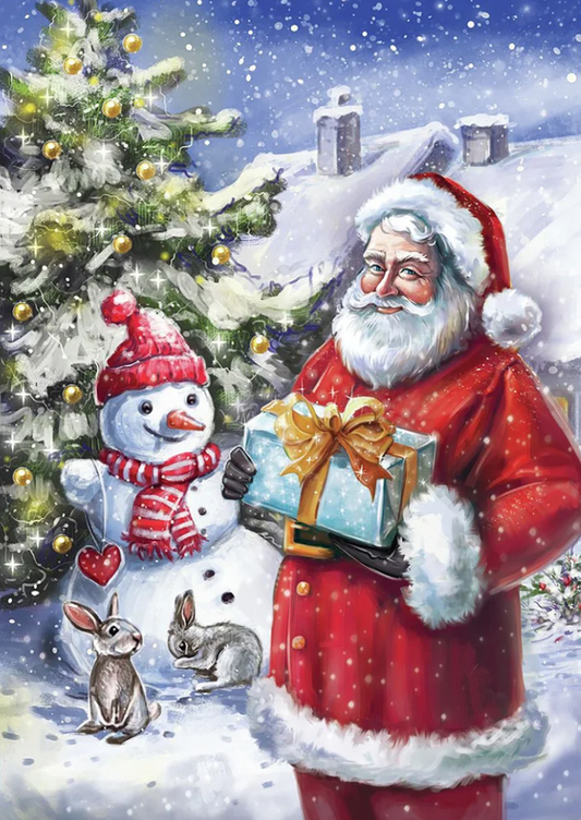 Luxury AB Velvet Diamond Painting Kit -Santa Claus