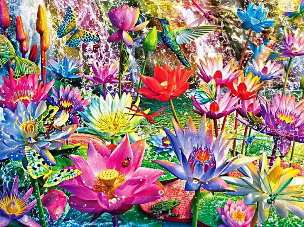 Luxury AB Velvet Diamond Painting Kit -Flower