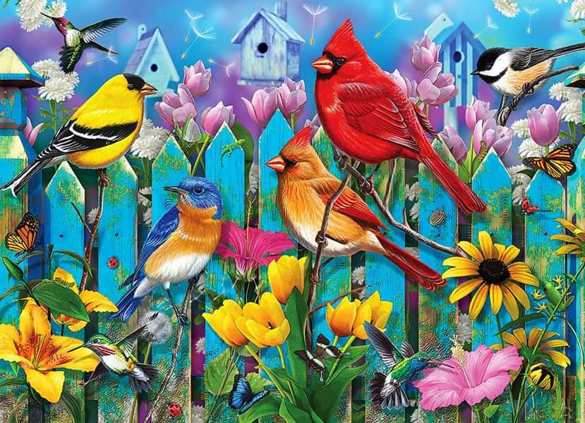 Luxury AB Velvet Diamond Painting Kit -  Flowers and birds