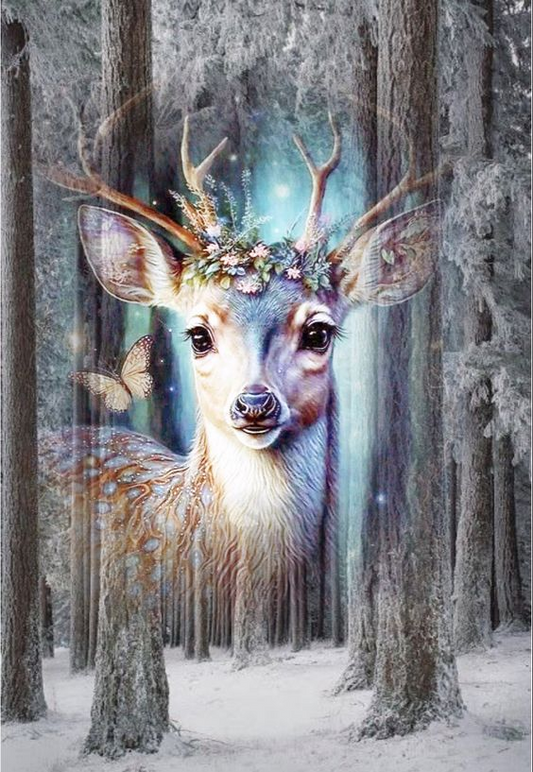 Luxury AB Velvet Diamond Painting Kit -Deer