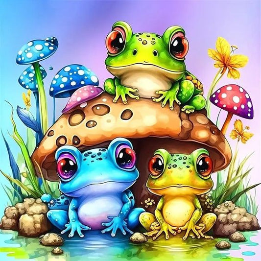 Luxury AB Velvet Diamond Painting Kit -Frog