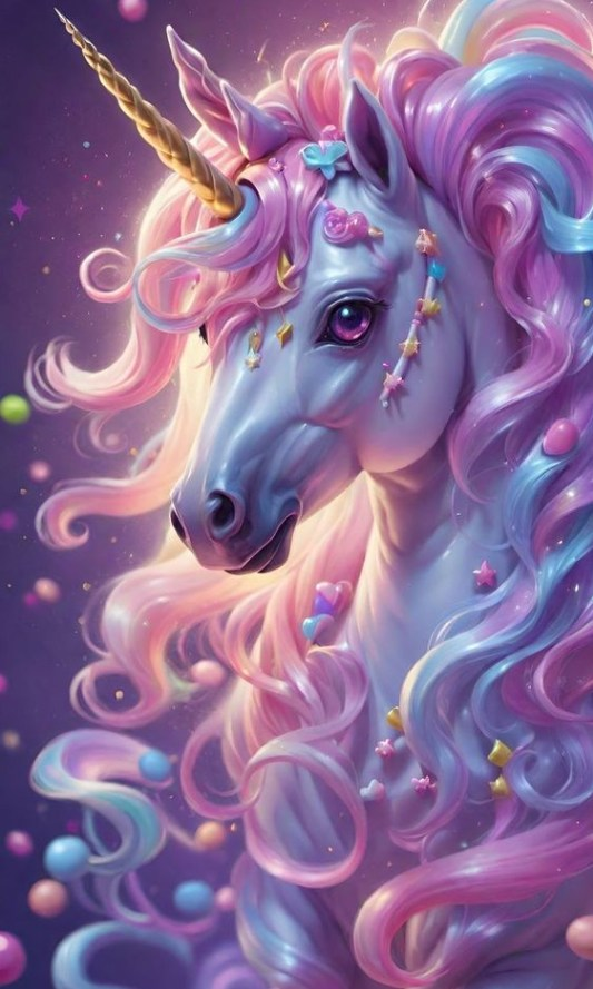 Luxury AB Velvet Diamond Painting Kit -Unicorn