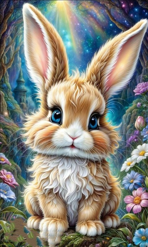 Luxury AB Velvet Diamond Painting Kit -Rabbit